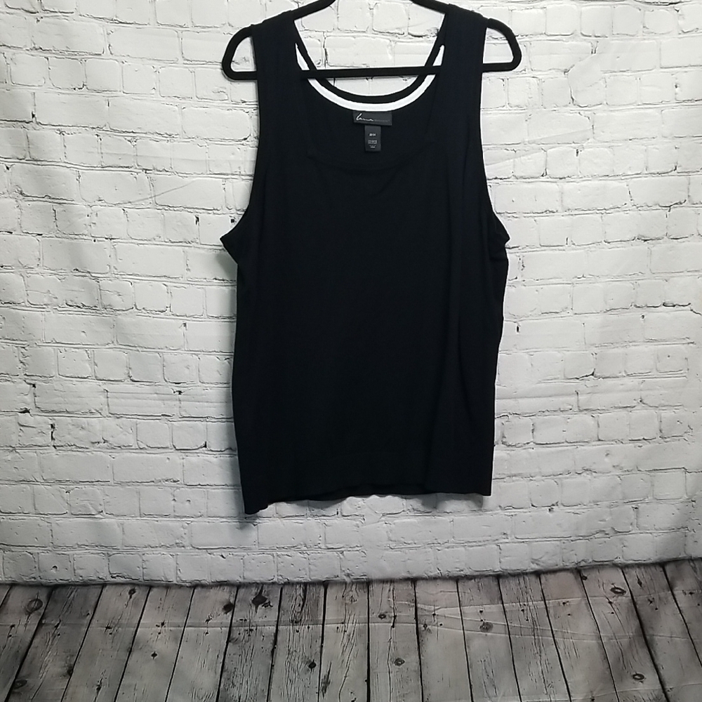 Lane Bryant Tank Top Square Neck Knit Size 22/24